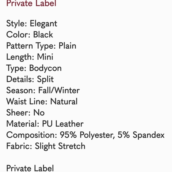 Women's Vegan leather mini skirt - Picture 3 of 3